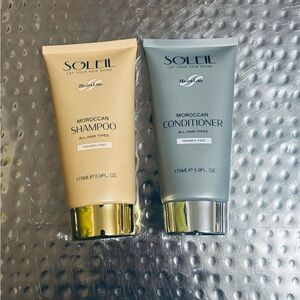 Soleil Moroccan Shampoo & Conditioner Set - Cream & Gray